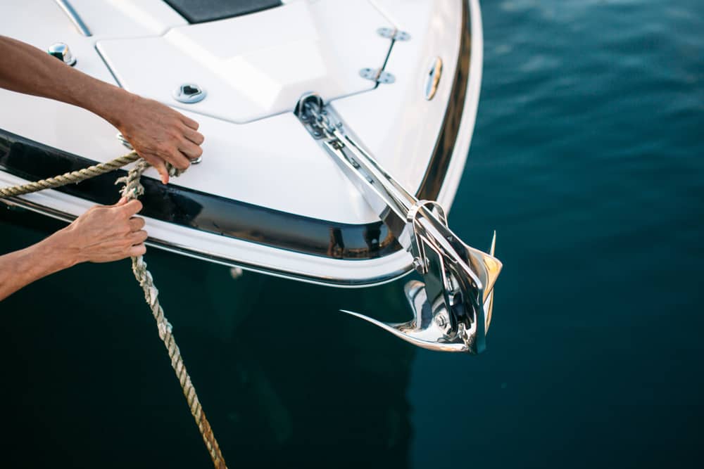what is the major danger of anchoring a fishing boat from the stern?