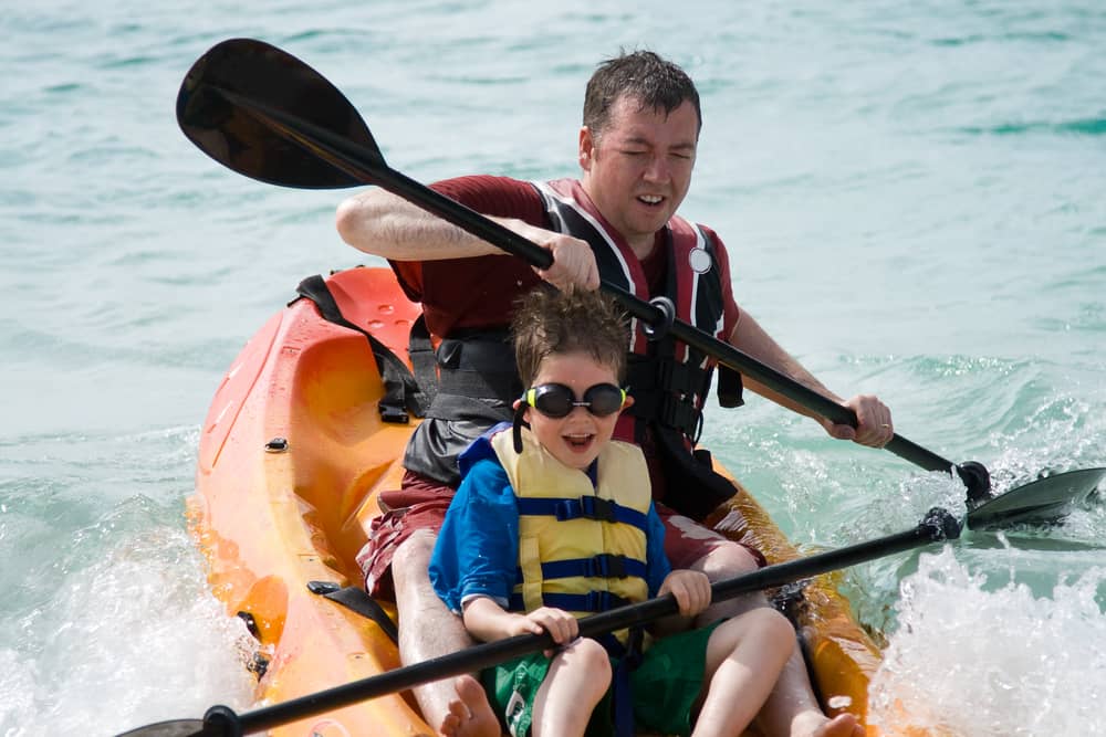 Tandem Kayak with Child Seat